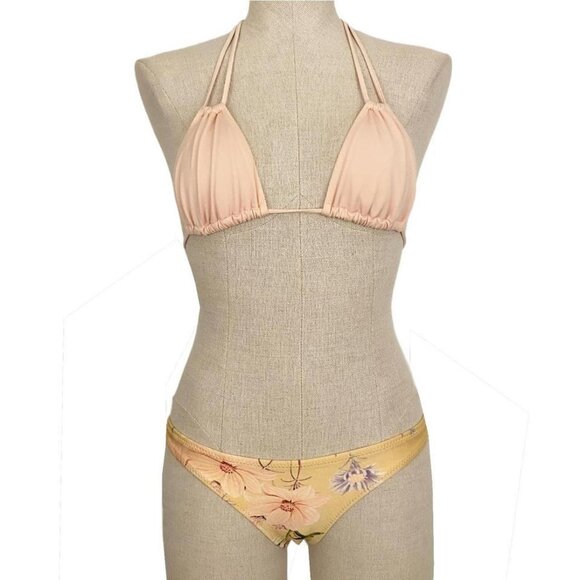 floral and blush pink bikini set - Picture 1 of 3